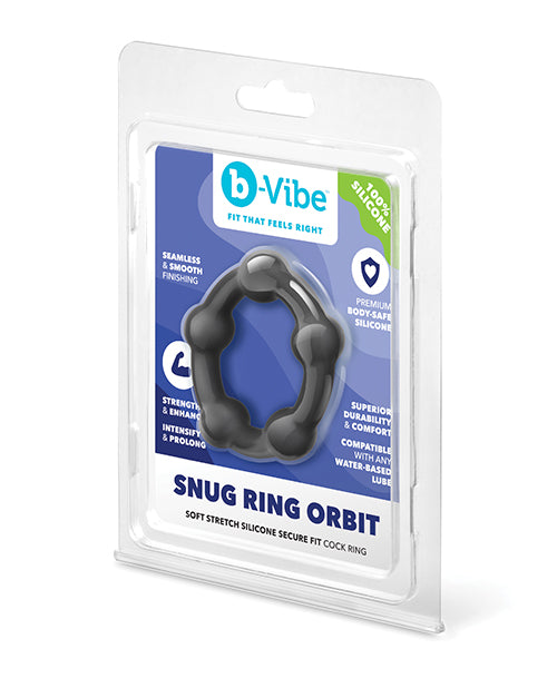b-Vibe Snug Ring Orbit Nubby Silicone Cock Ring, Model BV-129