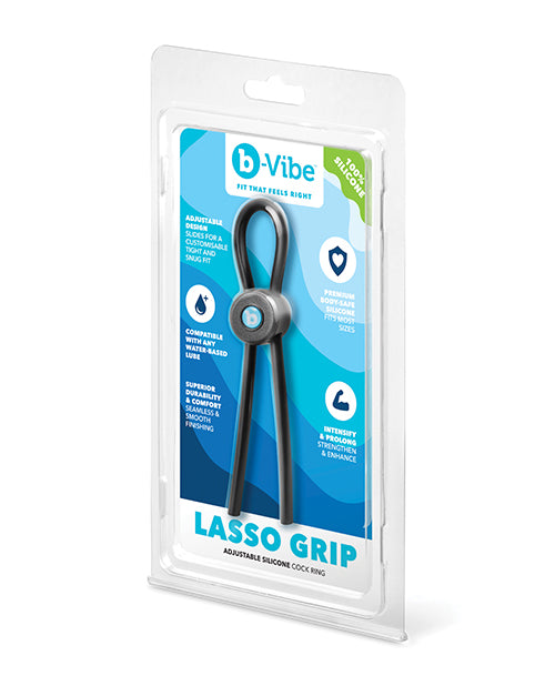 b-Vibe Lasso Grip Adjustable Silicone Anatomy Ring, Model BV-131