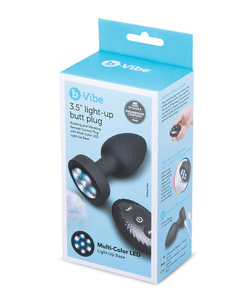 COTR Inc BV-WEB-110 b-Vibe 3.5" Light-up Butt Plug, Vibrating
