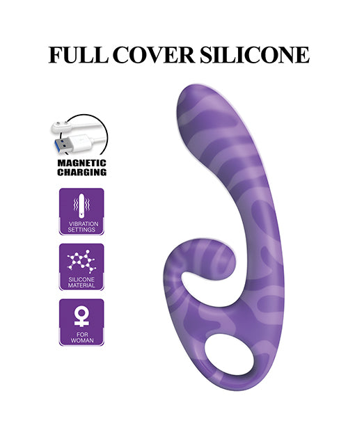 Pretty Love Sumner Rabbit Dual-Ended Vibrator, Purple