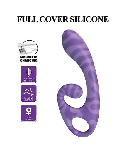 Pretty Love Sumner Rabbit Dual-Ended Vibrator, Purple