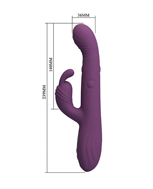 Pretty Love Dee Thumping Rabbit Vibrator - Purple