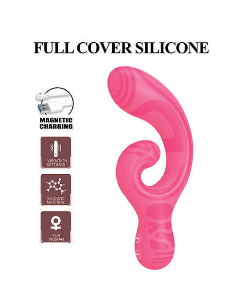 Pretty Love Verity Rabbit Dual-Ended Massager - Hot Pink