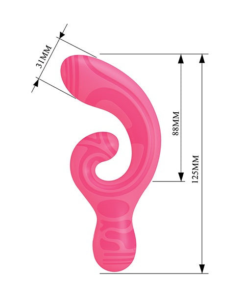 Pretty Love Verity Rabbit Dual-Ended Massager - Hot Pink