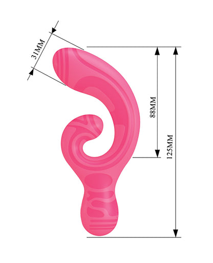 Pretty Love Verity Rabbit Dual-Ended Massager - Hot Pink