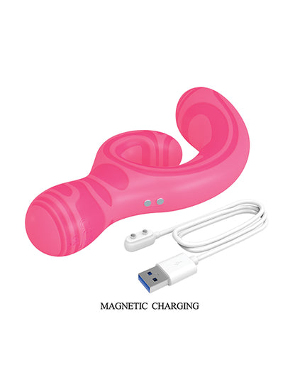 Pretty Love Verity Rabbit Dual-Ended Massager - Hot Pink