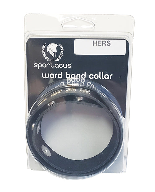 Spartacus BWB-B26 HERS Leather Collar, Adjustable, 3/4" Wide, Black