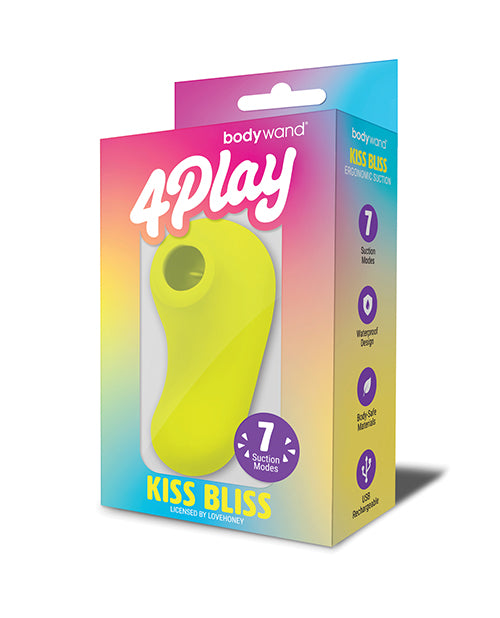 Xgen Bodywand 4Play Kiss Bliss Suction Stimulator, Yellow