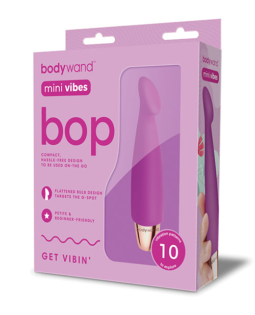 Xgen BW609 Bodywand Mini Vibes Bop, Purple, USB Rechargeable, Travel Lock