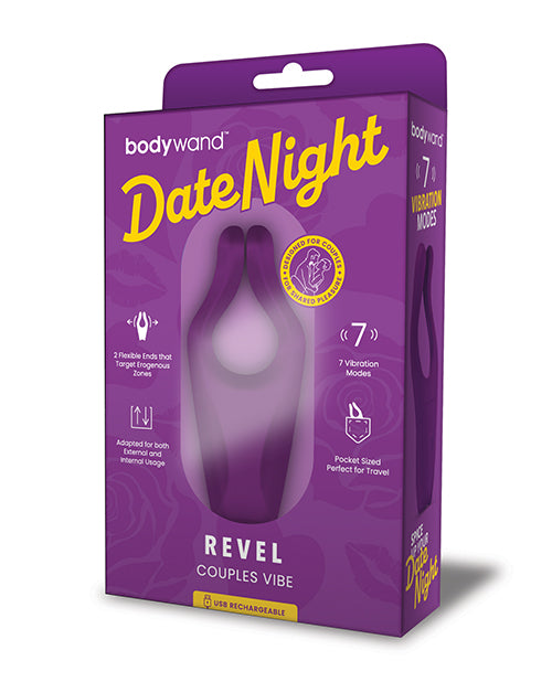 Xgen BW615 Bodywand Date Night Revel Couples Vibe, Purple, 7 Functions