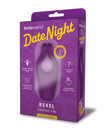 Xgen BW615 Bodywand Date Night Revel Couples Vibe, Purple, 7 Functions