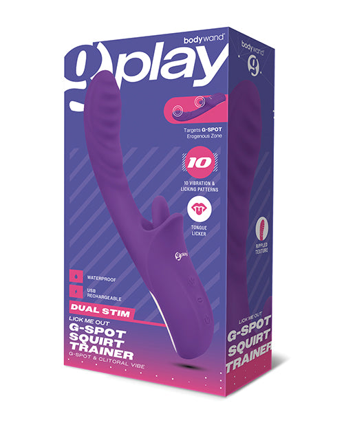 Bodywand G-Play Squirt Trainer, Dual Stimulation, 10 Settings, Purple