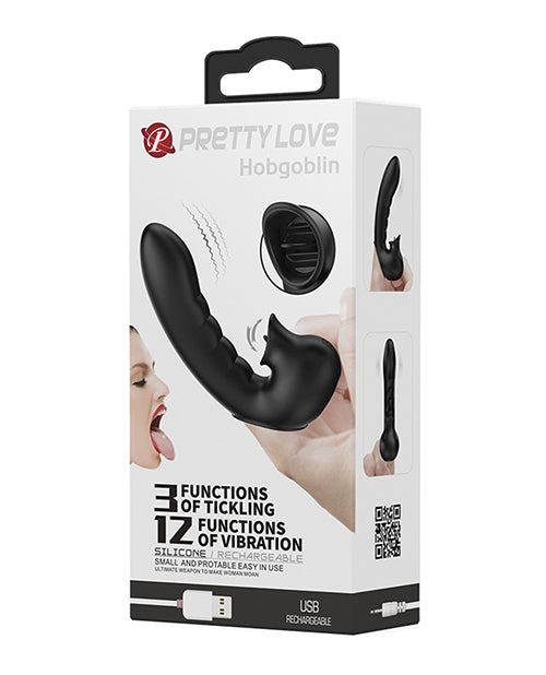 Pretty Love Hobgoblin Sucking Finger Vibe, 12 Vibration & 3 Licking Functions