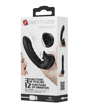 Pretty Love Hobgoblin Sucking Finger Vibe, 12 Vibration & 3 Licking Functions