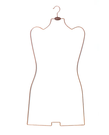 Coquette International 21P03 Metal Body Hanger, Rose Gold