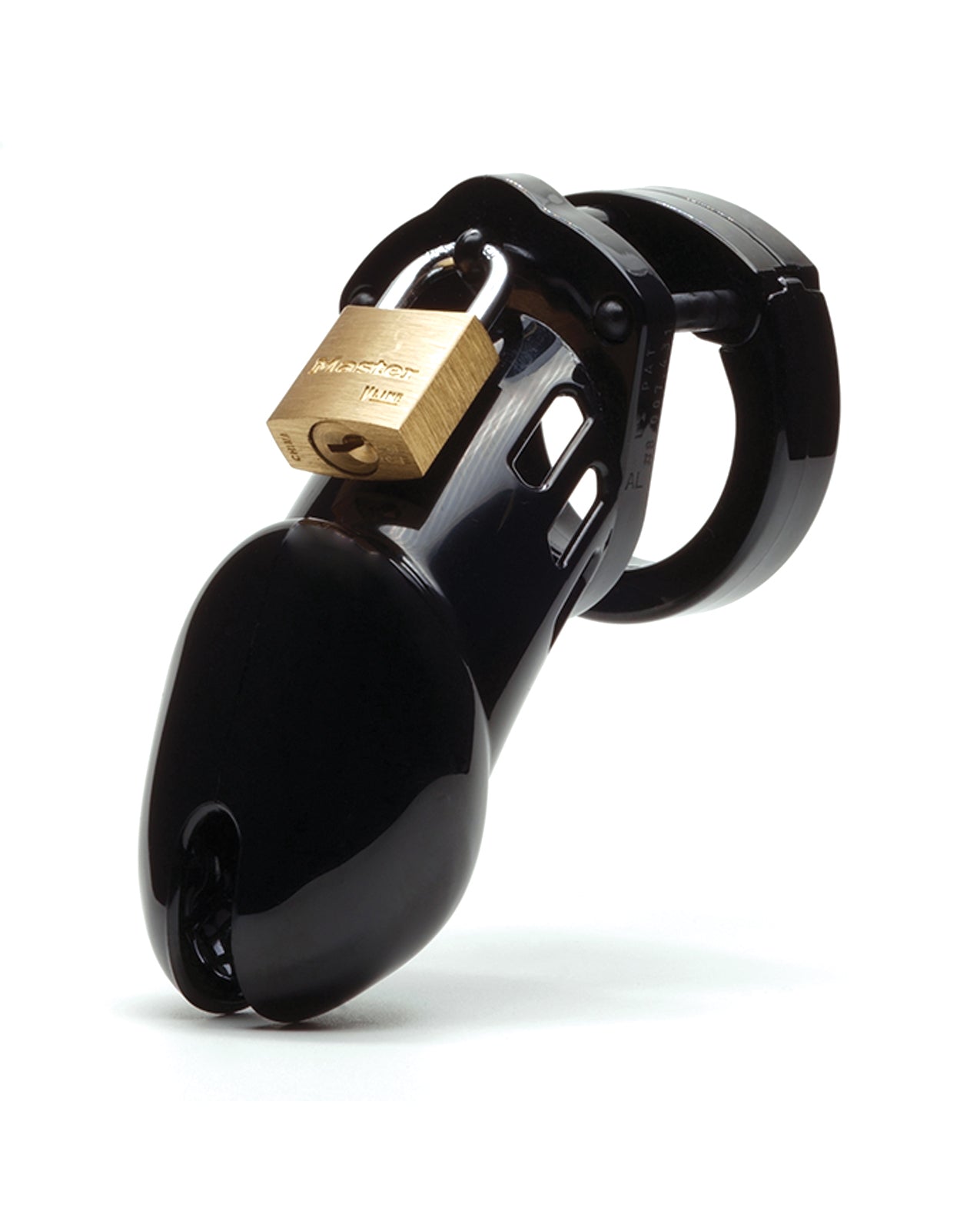 CB-X 6000BLK Cock Cage & Lock Set, Black, 3.25" Cage, Polycarbonate