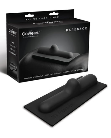 COTR Inc CG-002 The Cowgirl Bareback Silicone Attachment, Black Silicone