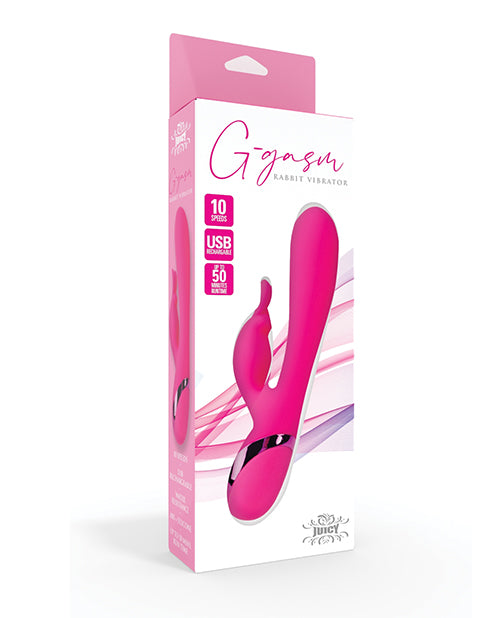 Cousins Juicy G-Gasm Rabbit Vibrator, Pink, Dual Stimulation, USB Rechargeable