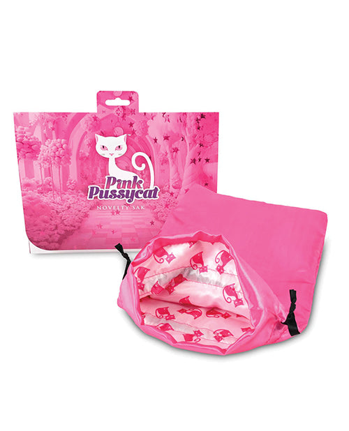 Cousins Group PPB-01 Pink Pussycat Antibacterial Toy Bag, 11-Inch