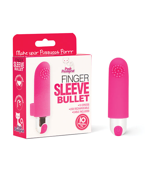 Cousins Group Pink Pussycat Finger Sleeve Bullet Stimulator, PPFS