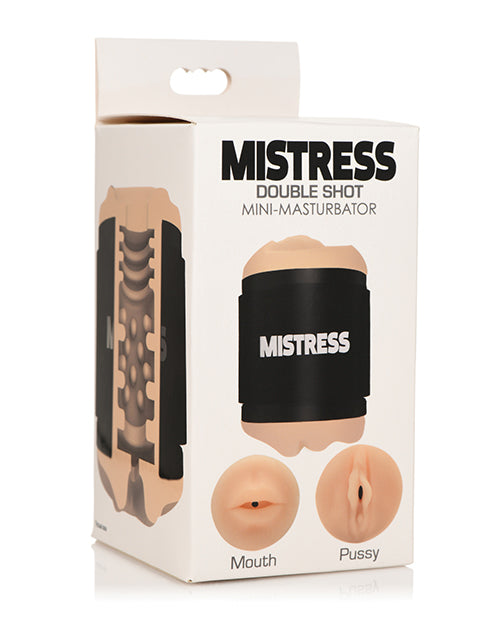Curve CN-07-0584-10 Mistress Double Shot Masturbator, Ivory TPE