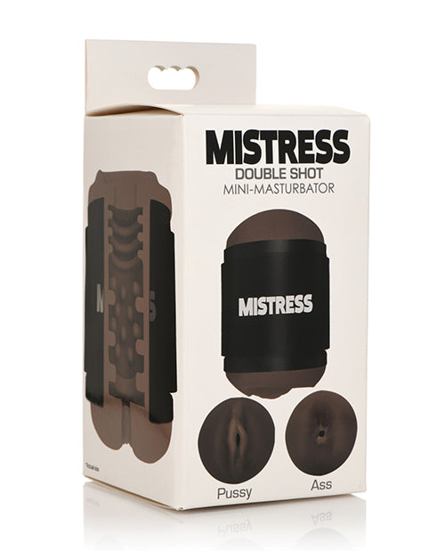Curve CN-07-0589-11 Mistress Double Shot Mini Masturbator, Brown TPE