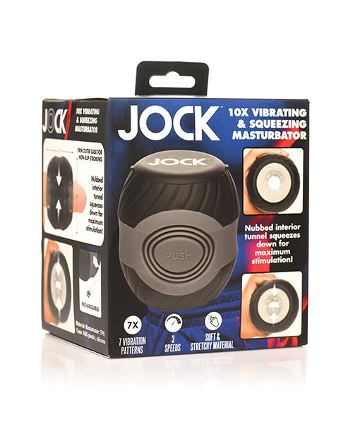 Curve Jock 10x Vibrating Double Masturbator, 3 Speeds, 7 Modes, IPX5