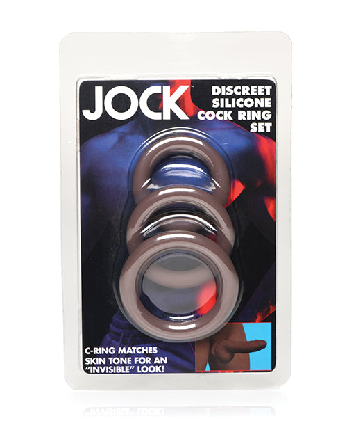 Curve Toys Jock Silicone Cock Ring Set (Set of 3)