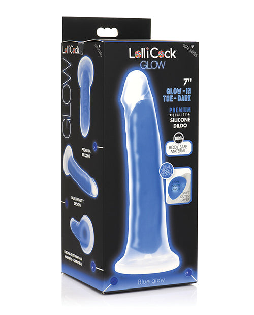 Curve CN-14-0540-46 Lollicock 7" Dildo, Glow in the Dark Silicone