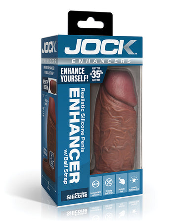 Curve Toys Jock Silicone Penis Extension Sleeve, Body-Safe & Extra-Wide