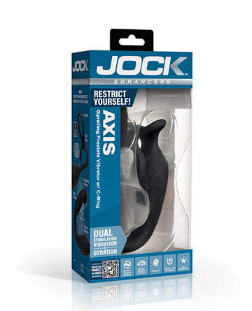 Curve JOCK AXIS Gyrating Prostate Vibrator with C-Ring, CN1071
