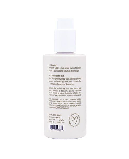 Classic Brands COOCHY Au Natural Fragrance-Free Shave Cream, 8 oz