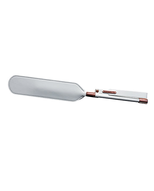 Coquette International Pleasure Collection Matte Finish Paddle, White/Rose Gold