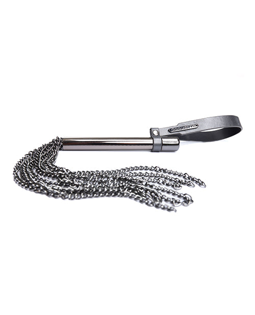 Coquette International Pleasure Collection Gunmetal Glam Mini Whip, 10" Chains