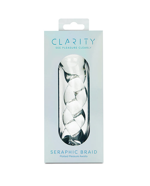 Creative Conceptions Clarity Seraphic Braid Glass Dildo, Clear