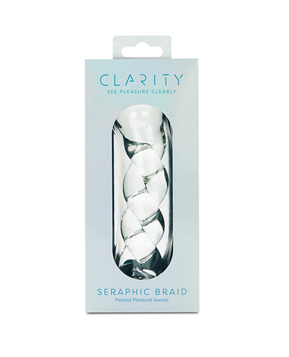 Creative Conceptions Clarity Seraphic Braid Glass Dildo, Clear