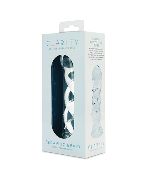 Creative Conceptions Clarity Seraphic Braid Glass Dildo, Clear