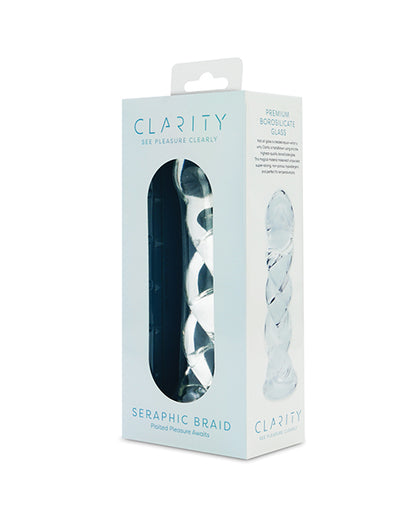 Creative Conceptions Clarity Seraphic Braid Glass Dildo, Clear