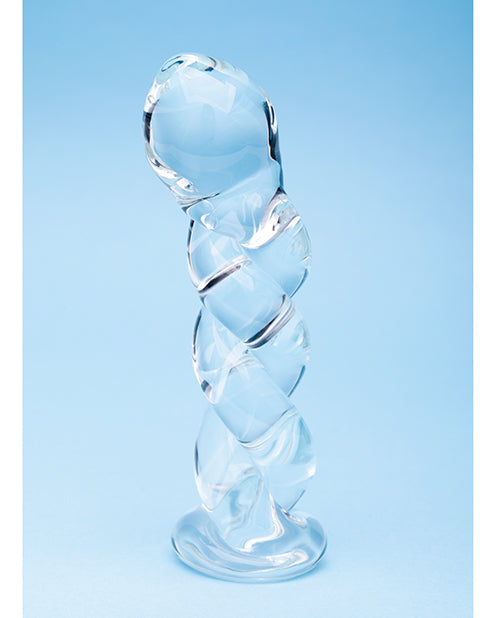 Creative Conceptions Clarity Seraphic Braid Glass Dildo, Clear