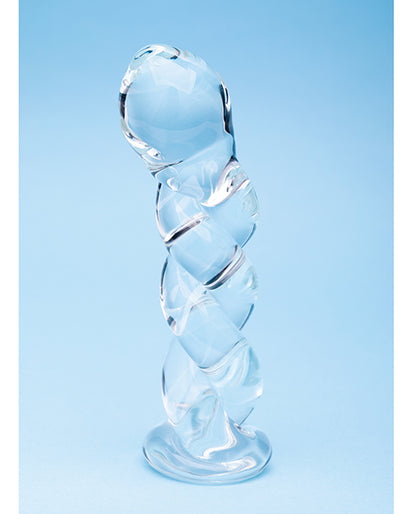 Creative Conceptions Clarity Seraphic Braid Glass Dildo, Clear