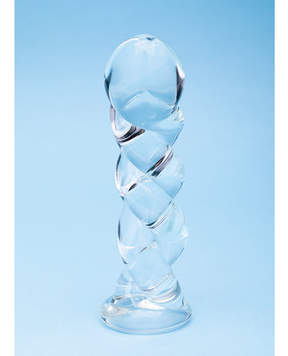 Creative Conceptions Clarity Seraphic Braid Glass Dildo, Clear