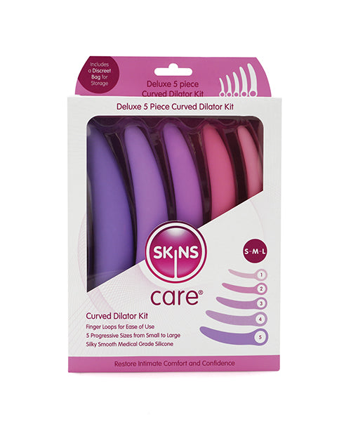Creative Conceptions Skins Care Curved Dilators, 5-Piece Silicone Set