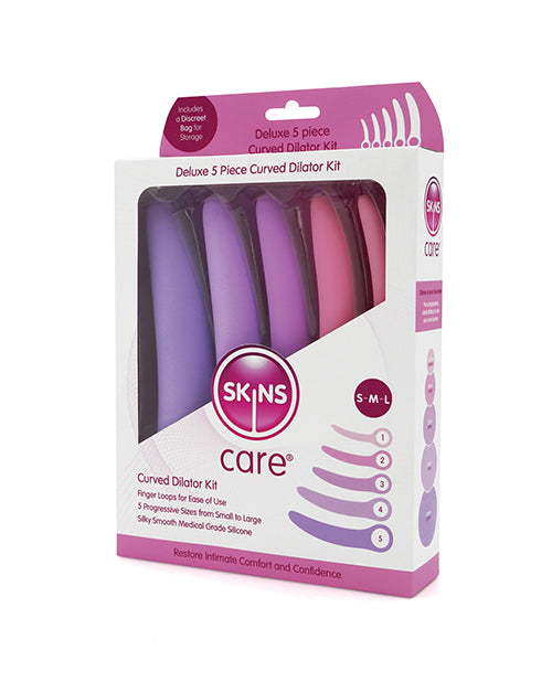 Creative Conceptions Skins Care Curved Dilators, 5-Piece Silicone Set