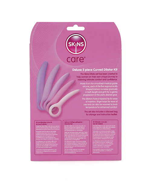 Creative Conceptions Skins Care Curved Dilators, 5-Piece Silicone Set