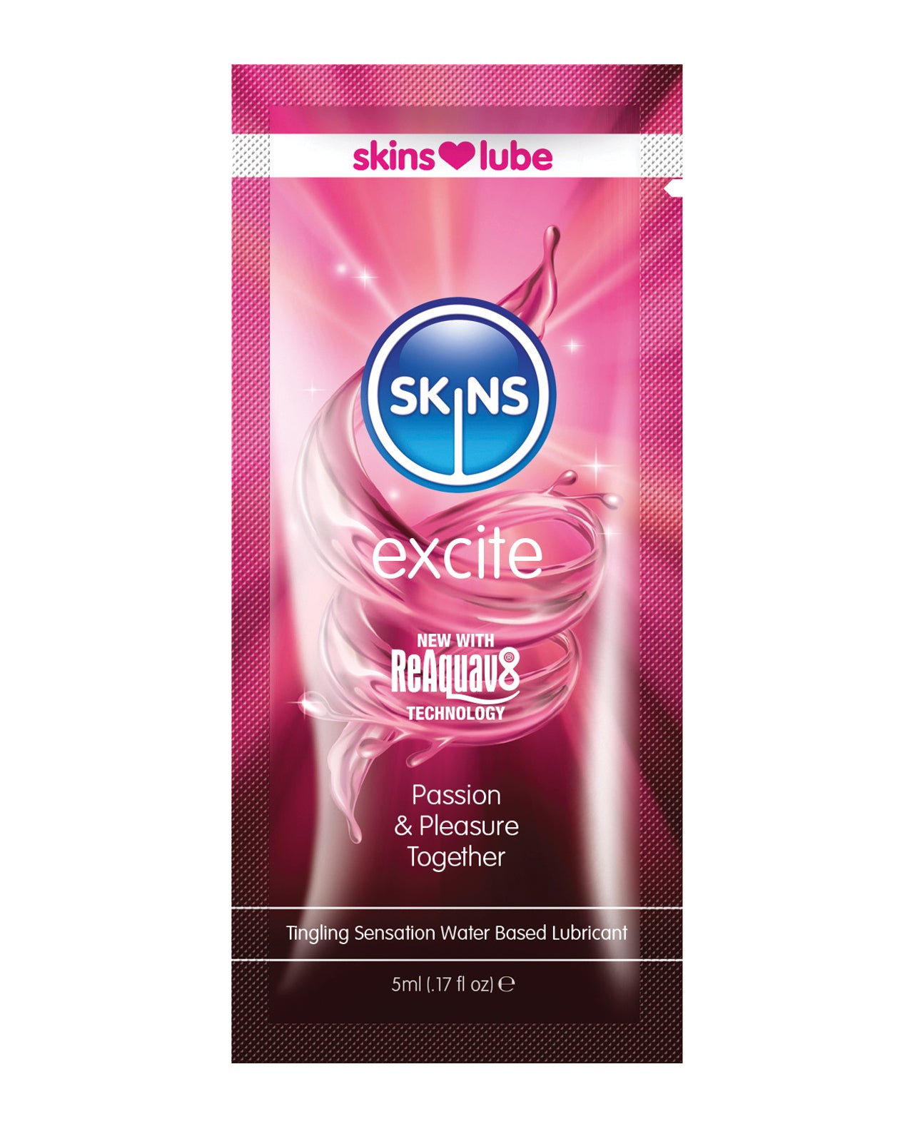 Creative Conceptions SKLUBEX5ML Skins Excite Water Based Lubricant - 5ml Foil