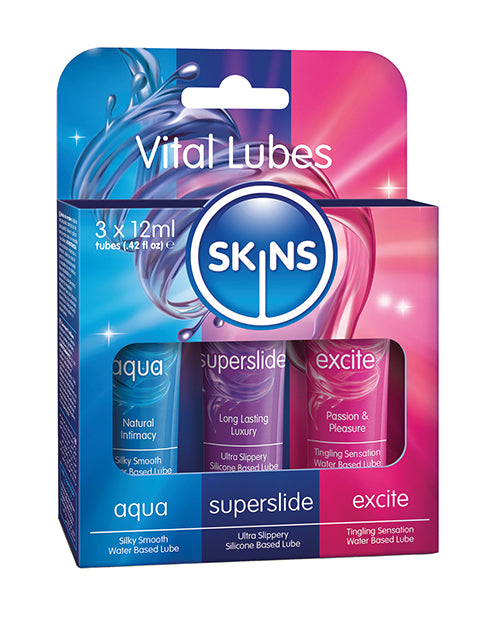 Creative conceptions SKLUBSPL3VI Skins Vital Lubes, 3x 12ml Tubes