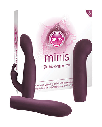 Creative Conceptions SKMMAT Massage à Trois, Magenta Silicone Vibrator