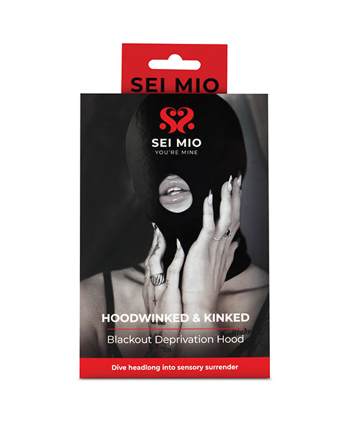 Creative Conceptions Sei Mio Hoodwinked & Kinked Deprivation Hood with Blackout Panel, SM-053