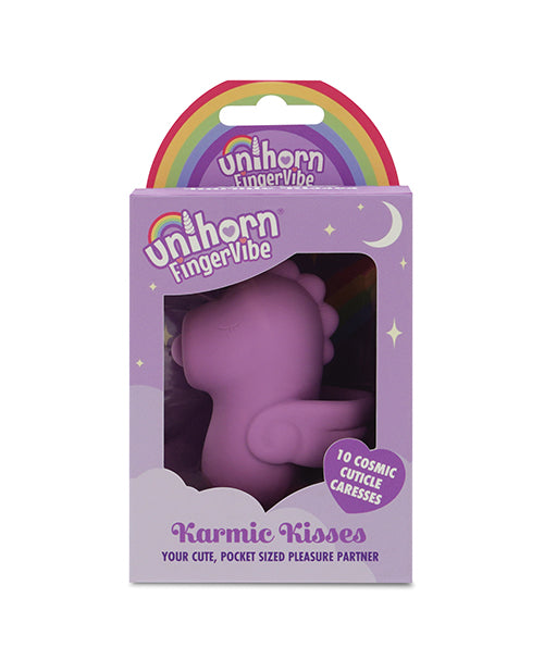 Creative Conceptions Unihorn Karmic Kisses Finger Vibrator, Purple