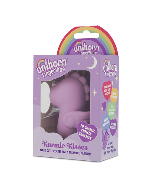 Creative Conceptions Unihorn Karmic Kisses Finger Vibrator, Purple